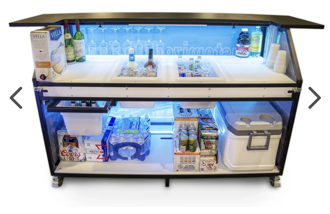 Stocked interior of the Get Sipsy bar